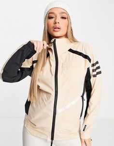 Коричневая ветровка adidas Terrex Utilitas-Коричневый цвет
