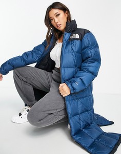 Синяя удлиненная куртка The North Face-Голубой