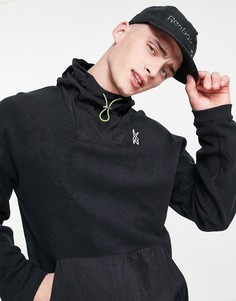 Худи черного цвета с пуговицей «моржовый клык» Reebok MYT-Черный цвет