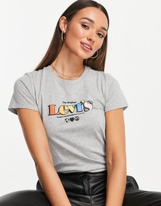 Серая футболка с логотипом Levis Perfect-Серый Levis®