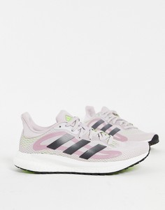 Сиренево-серые беговые кроссовки adidas Solar Glide 4-Фиолетовый цвет