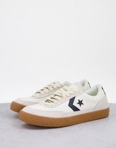 Светло-бежевые кроссовки на резиновой подошве Converse Net Star Classic-Светло-бежевый цвет