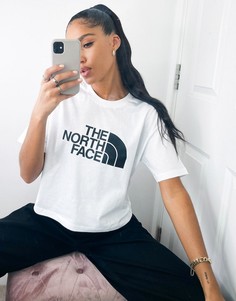Белая укороченная футболка The North Face Easy-Белый