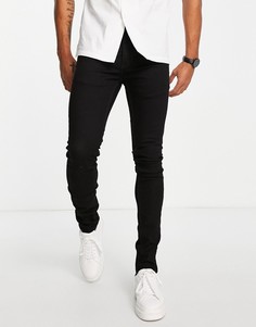Черные зауженные джинсы-стрейч French Connection-Черный цвет