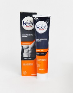 Крем для удаления волос с тела и грудной клетки Veet for Men - {[200:D3]} мл-Бесцветный