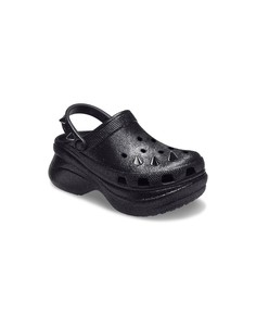Черные клоги с блестящими заклепками на платформе Crocs Bae-Черный цвет