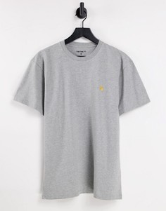 Серая футболка Carhartt WIP-Серый