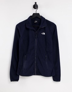 Темно-синий флисовый свитшот на молнии The North Face 100 Glacier