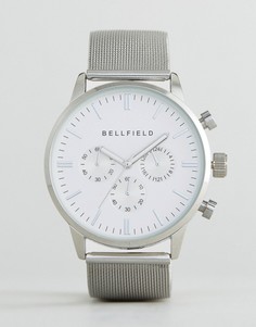 Часы с серебристым ремешком Bellfield-Серебряный