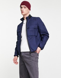 Темно-синяя повседневная куртка Barbour International Belsfield-Темно-синий