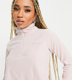 Розовый укороченный флисовый джемпер Columbia Glacial – эксклюзивно для ASOS-Розовый цвет