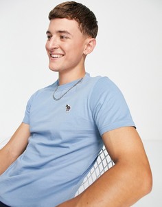 Голубая футболка узкого кроя с логотипом-зеброй PS Paul Smith-Голубой