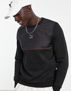 Черно-красный свитшот Puma CLSX-Черный цвет
