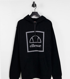 Худи черного цвета со светоотражающим логотипом ellesse PLUS-Черный цвет