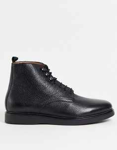 Черные ботинки из фактурной кожи H by Hudson-Черный цвет