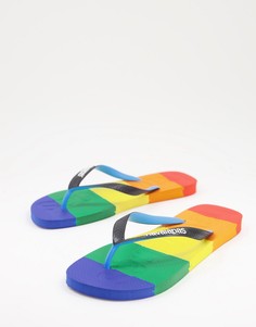 Радужные шлепанцы Havaianas-Разноцветный