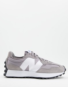 Серые кроссовки New Balance 327-Серый