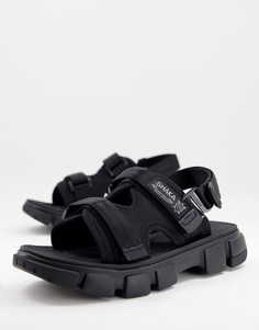 Черные сандалии Shaka Chill Out-Черный цвет