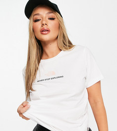 Белая футболка бойфренда с логотипом The North Face – эксклюзивно для ASOS-Белый