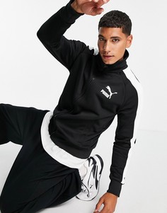Черная куртка с молнией Puma Iconic T7-Черный цвет