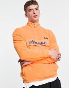 Оранжевый флисовый топ с короткой молнией ellesse-Оранжевый цвет