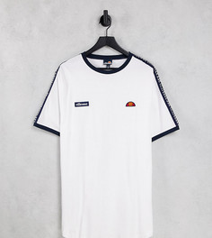 Белая футболка с лентой ellesse PLUS Fede-Белый