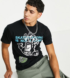 Черная футболка с несколькими локальными принтами Santa Cruz – эксклюзивно для ASOS-Черный цвет