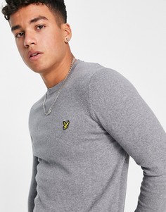 Серый вязаный джемпер из мериносовой шерсти Lyle & Scott