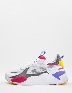 Бело-розовые кроссовки в стиле 90-х PUMA RS-X-Белый