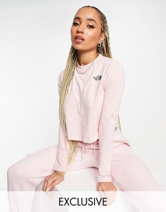 Розовый укороченный лонгслив The North Face Nekku – эксклюзивно для ASOS-Розовый цвет