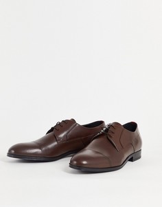 Коричневые туфли на шнуровке HUGO Boheme-Коричневый цвет
