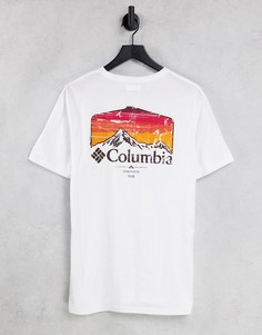 Белая футболка с графическим принтом на спине Columbia Pikewood-Белый