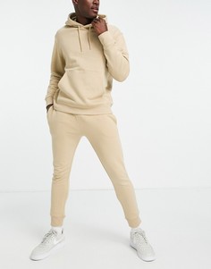Светло-бежевые джоггеры от комплекта Topman-Светло-бежевый цвет