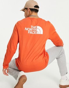 Оранжевый лонгслив The North Face Easy-Оранжевый цвет