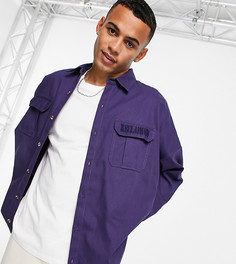 Темно-синяя повседневная рубашка Reclaimed Vintage Inspired-Голубой