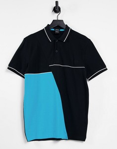 Футболка-поло BOSS Athleisure paddy 4-Черный цвет