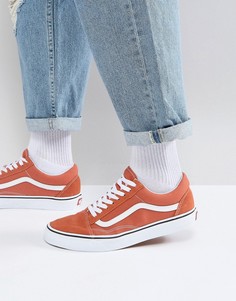 Оранжевые кроссовки Vans Old Skool VA38G1QSP-Оранжевый