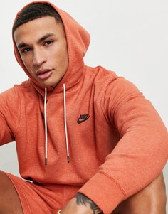 Худи приглушенного красного цвета Nike Revival-Красный
