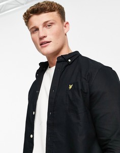 Черная оксфордская рубашка Lyle & Scott-Черный цвет