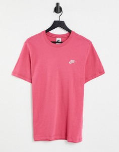 Розовая футболка Nike Club-Розовый цвет