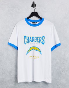 Белая футболка с принтом "NFL Los Angeles Chargers" ASOS DESIGN-Белый