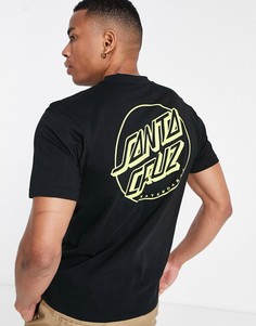 Черная футболка с полосками Santa Cruz-Черный цвет
