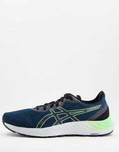 Черно-зеленые кроссовки Asics Running Gel-Excite 8-Черный цвет