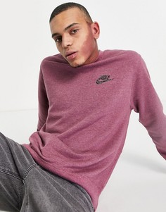 Свитшот шелковичного меланжевого цвета Nike Revival-Фиолетовый цвет
