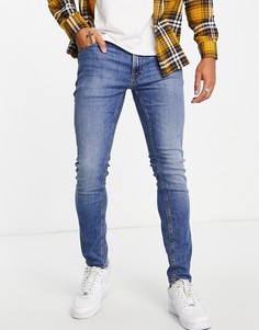 Светло-голубые выбеленные джинсы-морковки Jack & Jones Intelligence Pete-Голубой
