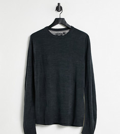 Черный джемпер с круглым вырезом Brave Soul Tall-Темно-синий