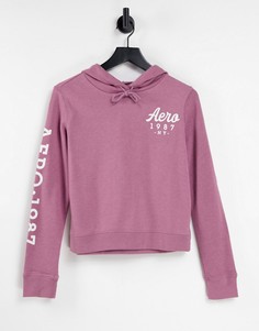 Худи лилового цвета с логотипом "Aero 1987 NY" (от комплекта) Aeropostale-Фиолетовый цвет