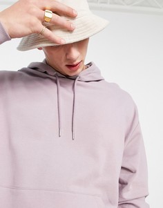 Худи в стиле oversized выбеленного фиолетового цвета ASOS DESIGN-Фиолетовый цвет