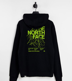 Худи черного цвета The North Face Mountain Outline – эксклюзивно на ASOS-Черный цвет