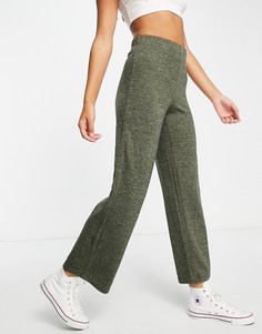 Зеленые трикотажные брюки от комплекта JDY-Зеленый цвет